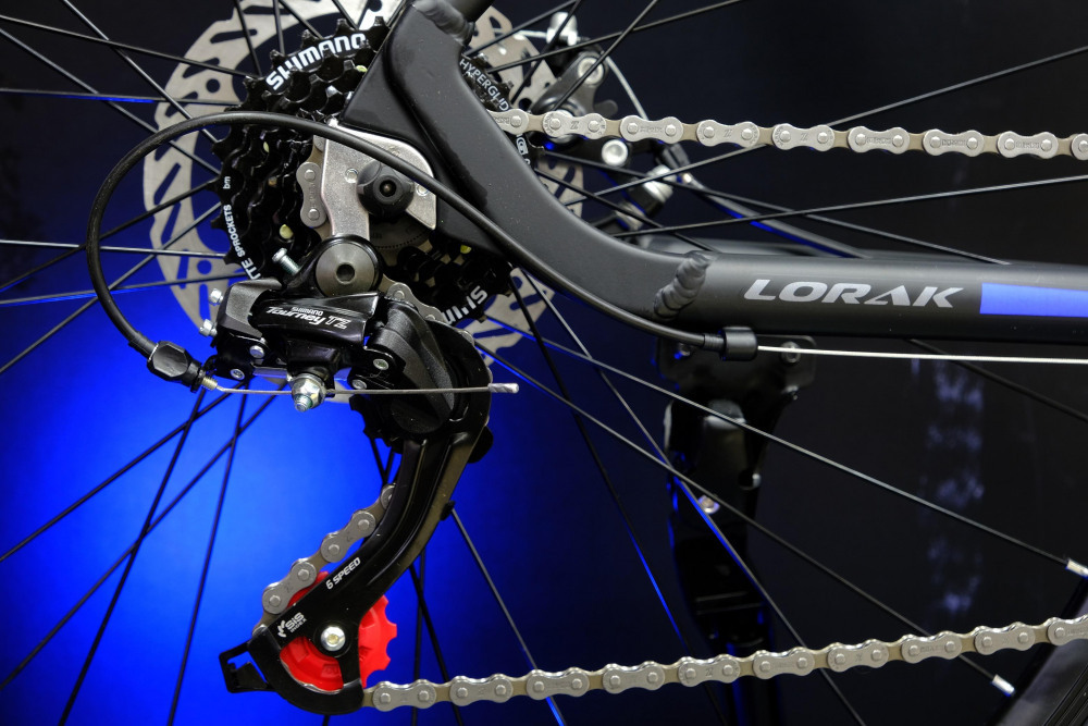 LORAK M-07 Prom Матовый Чёрный/Синий 17р (на рост 155-173)