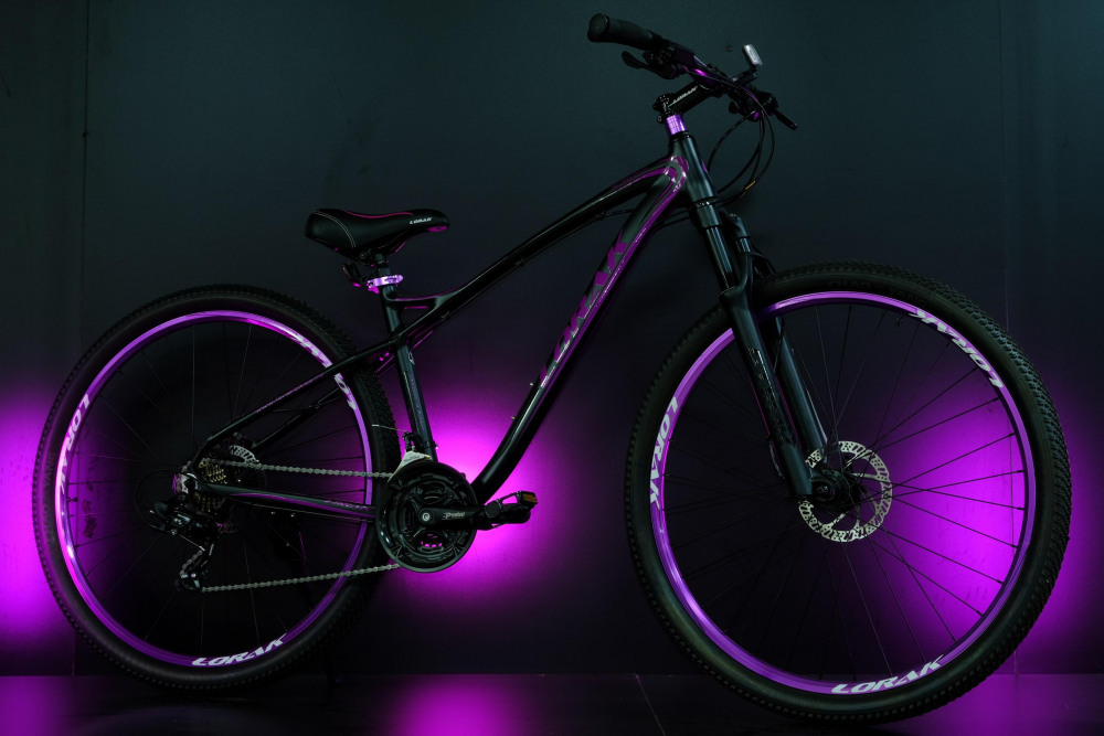 Lorak Glory 2000 Матовый Чёрный/Фиолетовый рама 17 (на рост 155-173)