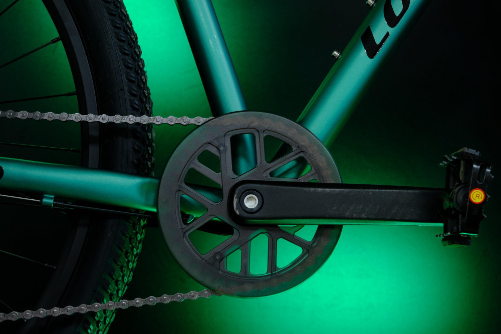 LORAK Sel 9000 8 sp Матовый Чёрный/Зелёный 23р (на рост 189-205)