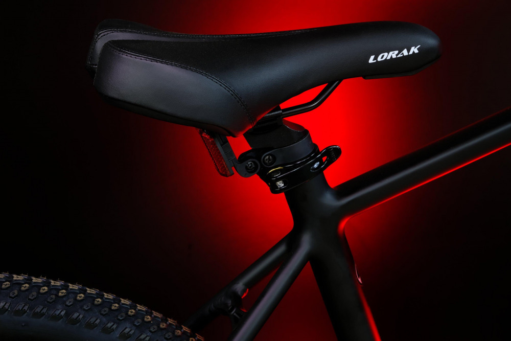 LORAK 2.0 8 sp Матовый Чёрный/Красный 21р (на рост 183-190)