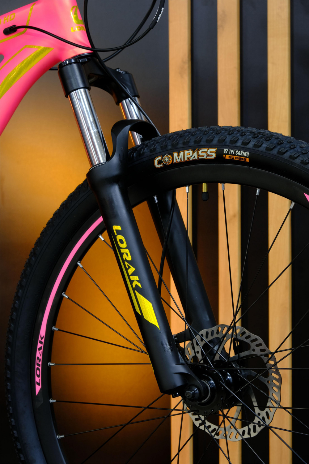 LORAK GLORY 250 HD Матовый Розовый/Золотой рама 19 (на рост 171-182)